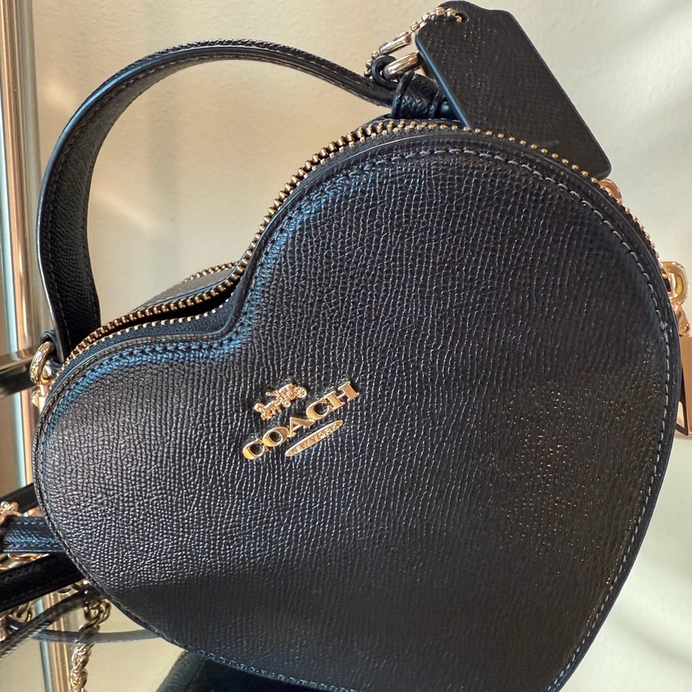 Coach Black Heart Crossbody Bag